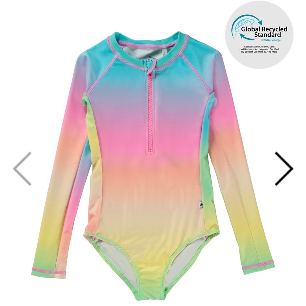 NWT MOLO SWIMSUIT - Sorbet Rainbow size 6Y/116